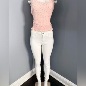 Hollister White high rise Jeans legging— advance stretch
